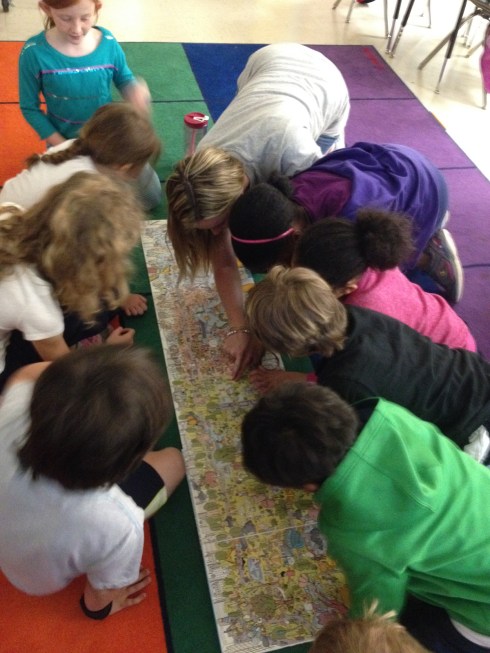 kids looking at Park