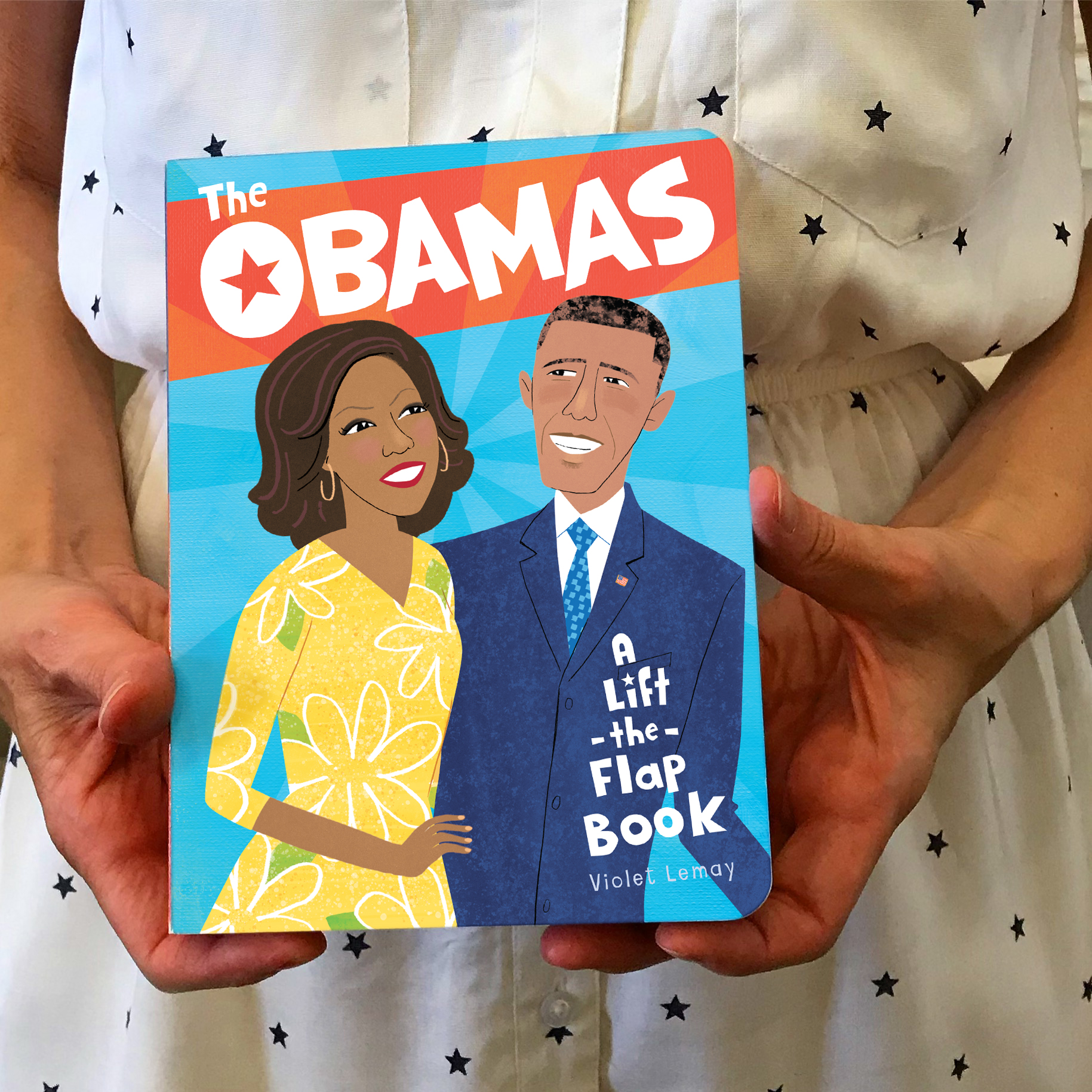 obama cover w white dress